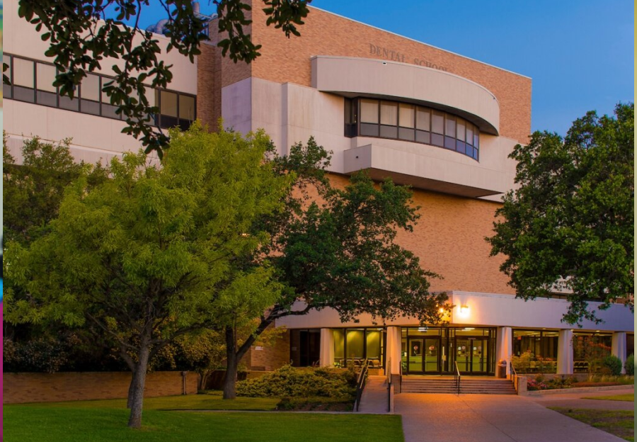 The School of Dentistry building on the university's Long Campus.